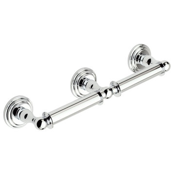 Ginger 1108D Chelsea Double Post Double Toilet Paper Holder - Polished Chrome