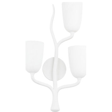 Vine Wall Sconce White, Right