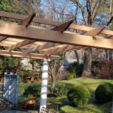 Cedar Pergola with Tuscan Columns