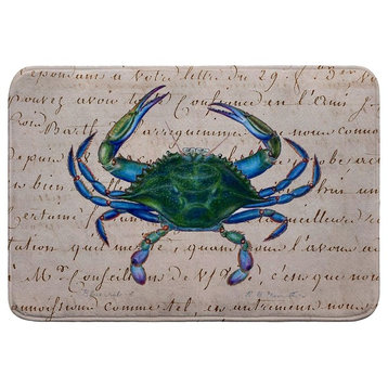 Male Blue Crab Script Bath Mat 24x36