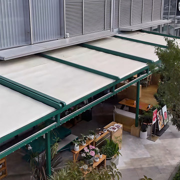 Custom Motorized Retractable Roof Pergola for Residential Patio