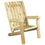 White Cedar Outdoor Wooden Furniture Set, Set of 4, High Back
