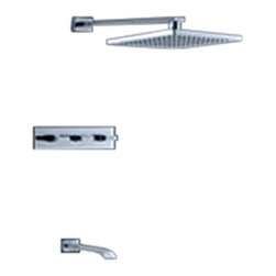 Sita Platinum LED Shower Set with Diverter, mixer and led spout (LED6104) - Showerheads And Body Sprays