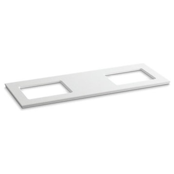 Kohler Solid/Expressions 61" Vanity Top, White Expressions