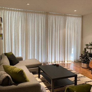 Transforms a Room’s Environment at Will With Sheer Drapery
