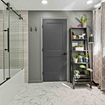 Sterling Basement Transformed into Cozy and Functional Primary Suite