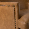 Vegan Leather Armchair, Camel