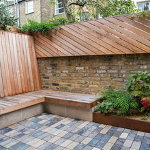 Small Rear Garden For A Terraced House Minimalistisch Patio