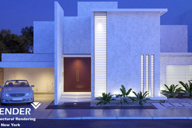 Example of a minimalist home design design in New York