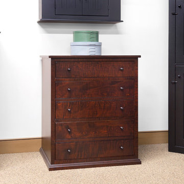 Tiger Maple 3 Drawer File Cabinet