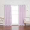 Rose Sheers and Blackout Curtains, Light Pink, 52"x96"