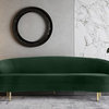 Baila Velvet Sofa,Green