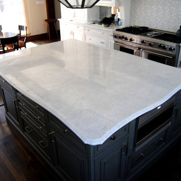 Kitchen in Princess White Extra Quartzite Natural Stone