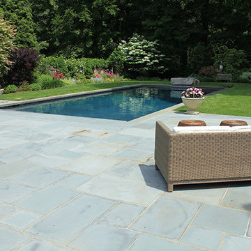 A Variety of Stone for Unique Pool Architecture
