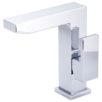 Mod Single Handle Bathroom Faucet, Polished Chrome