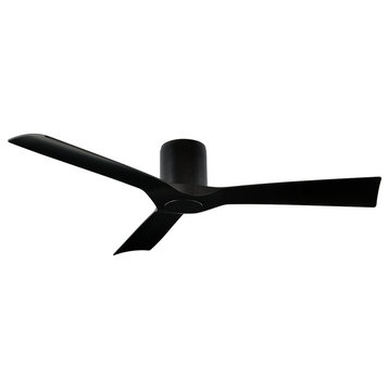 Modern Forms Aviator 3-Blade Flush Mount Ceiling Fan, Black