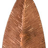 Carved Leaf on Stand, Copper Leaf, Large