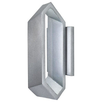 George Kovacs Pitch LED Wall Sconce P1204-295-L, Sand Silver