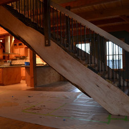 Live Edge Stairs - Curly Maple and Walnut - Home Improvement