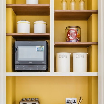 Shaker Kitchen with Hague Blue Island