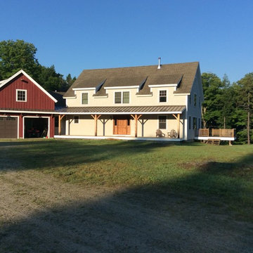 Custom Timber Frame House in VT.