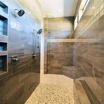 Master Wing - Roll-In/Curbless Double Shower - The Turtledove - ADA Super Ranch