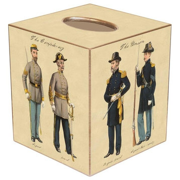 TB1869-Civil War Soldiers Tissue Box Cover