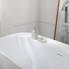 Charlotte 67" Soaking Bathtub, Glossy White