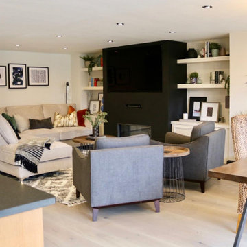 Industrial Style Oak Table - Residential project, London