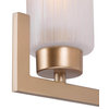 6-Lights Gold and Frosted Stripe Glass Modern/Contemporary LED Chandelier