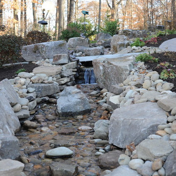 Custom Landscape with Water Features