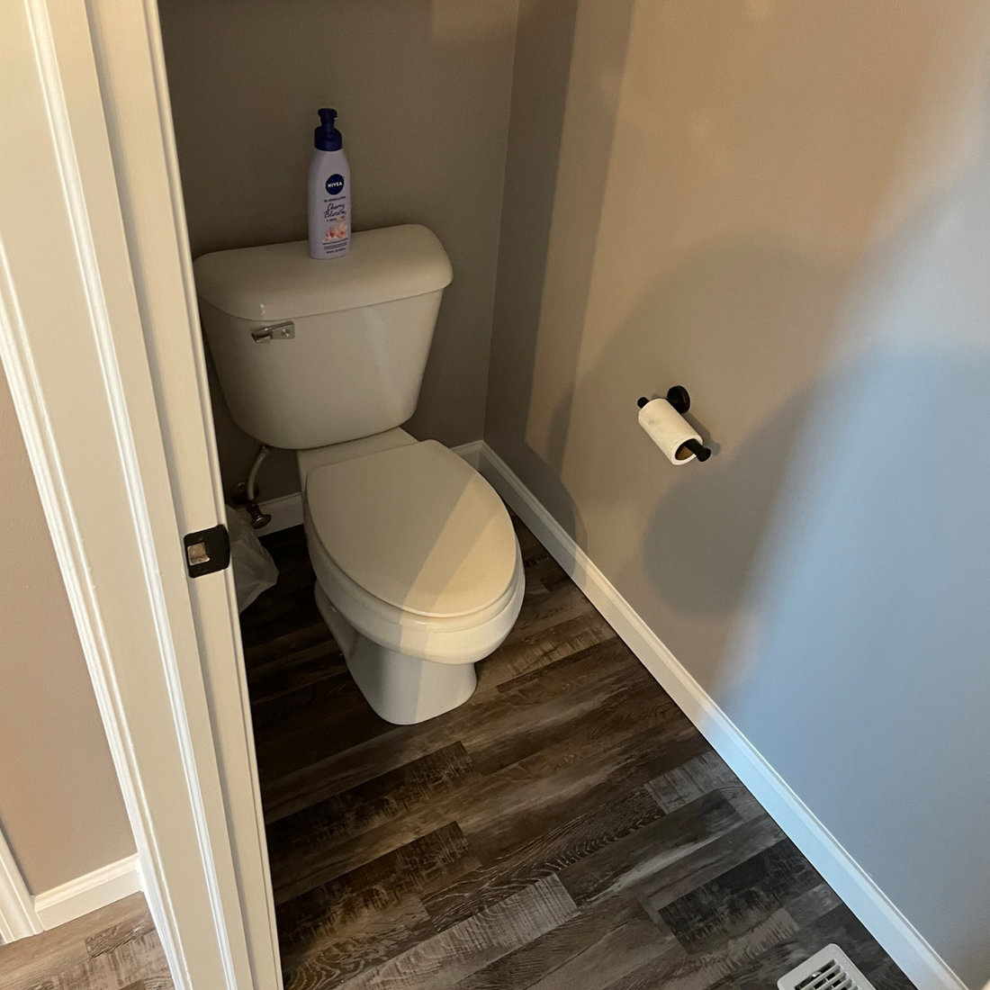 White Subway Tile Shower with Bench in Waterville