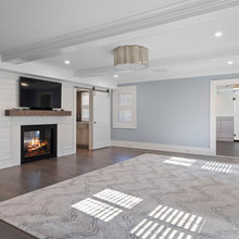beach house fire place