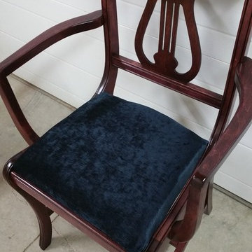 Harp Chair Refinishing and Recovering