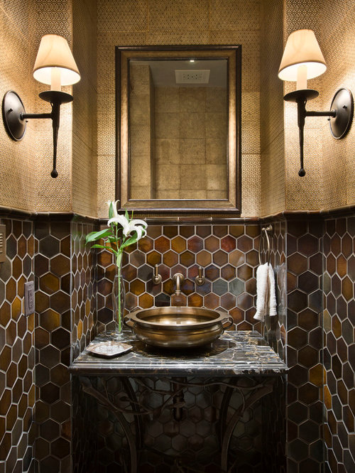 Powder Room Tile | Houzz