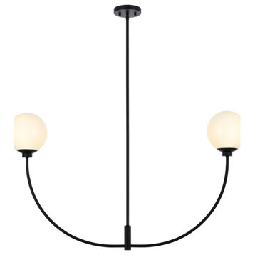 Living District Nyomi 42" Chandelier in Black