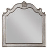 45" Antique Champagne Dresser Mirror Mounts To Dresser With Frame