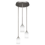 Toltec Lighting - Toltec Lighting 2143-BN-4061 Empire - Three Light Mini Pendant - No. of Rods: 4Assembly Required: TRUE Canopy Included: TRUE