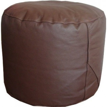 Luxury Leather Beanbags And Leather Pouffe Footstools