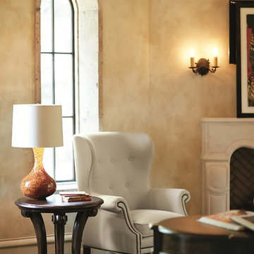 Bernhardt Villa Medici Round End Table with Scroll Pedestal