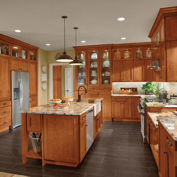 KraftMaid: Cherry Kitchen Cabinets in Praline