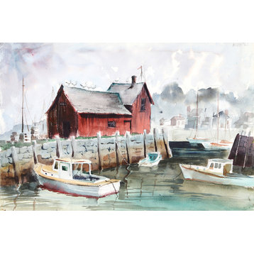 Eve Nethercott, Rockport, P5.34, Watercolor Painting