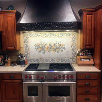 Mosaic Tile Rugs Floral Art I Mozaico
