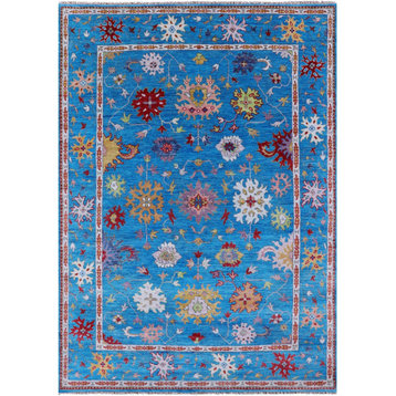 Turkish Oushak Hand Knotted Wool Rug 8' 8" X 12' 4" - Q11709