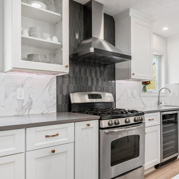 Modern Kitchen Remodel Done in an Alabaster Color