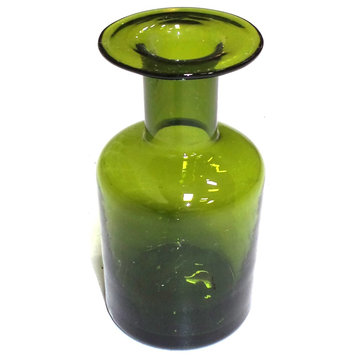 Medicine Jar Glass Vase, 6"