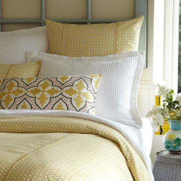 Taylor Linens Charleston King Duvet in Dijon Yellow