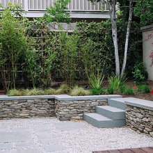 retaining wall + deck
