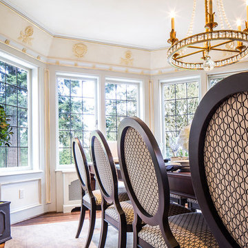 Traditional Tudor Living & Dining Room, Seattle, WA