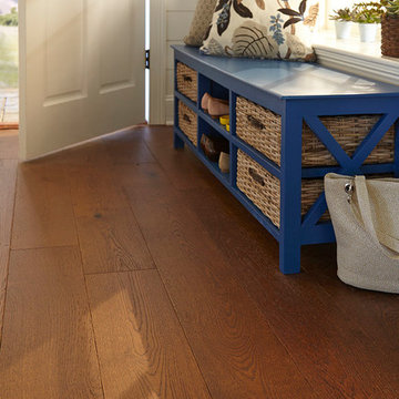 Bright, Farmhouse Entry - Impressions Denali Flint, Engineered, Oak Hardwood